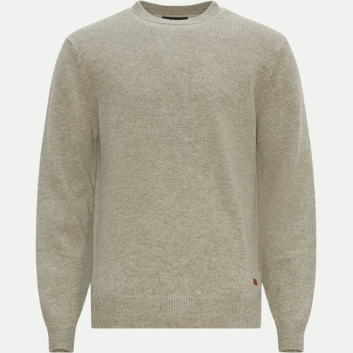 Barbour Patch Crew Neck Sweater Stone