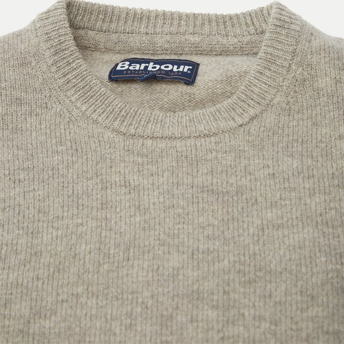 Barbour Patch Crew Neck Sweater Stone