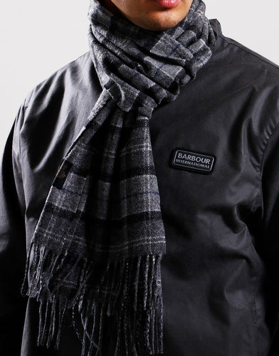 Barbour Trtn Lwool Sca Black/G