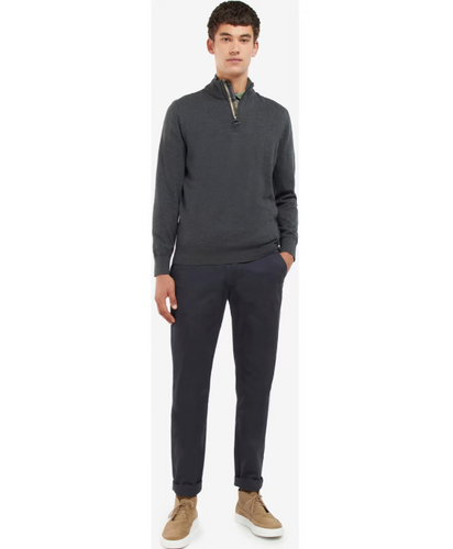 Barbour Taines Half Zip Charcoa