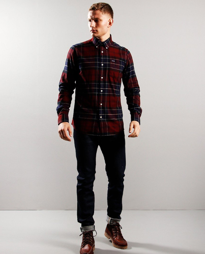 Barbour Lutsleigh Shirt Merlot