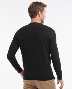 Barbour Essential Lambswool Crew Neck Black