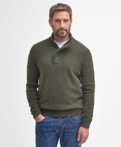 Barbour Patch Half Zip Seaweed