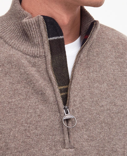 Barbour Holden Half Zip Sweater Militar