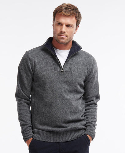 Barbour Nelson Essential Half Zip Storm G