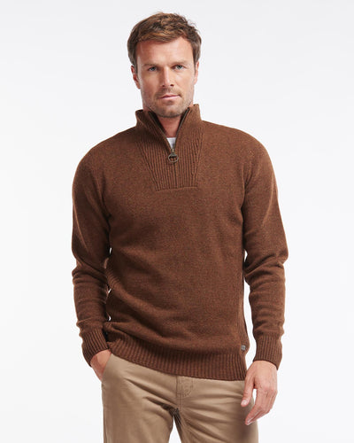 Barbour Nelson Essential Half Zip DK Sand