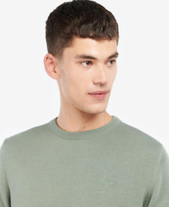 Barbour Pima Cotton Crew Neck/ Agave