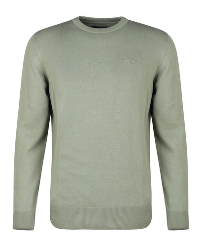 Barbour Pima Cotton Crew Neck/ Agave