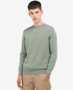 Barbour Pima Cotton Crew Neck/ Agave