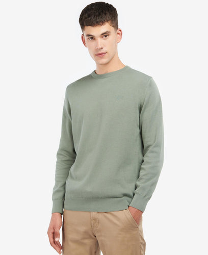 Barbour Pima Cotton Crew Neck/ Agave