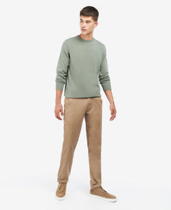 Barbour Pima Cotton Crew Neck/ Agave
