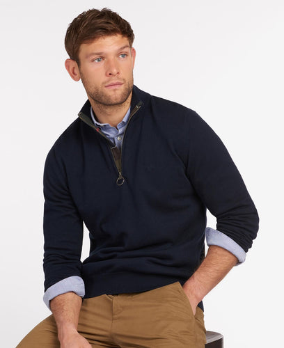Barbour Cotton Half Zip Sweater