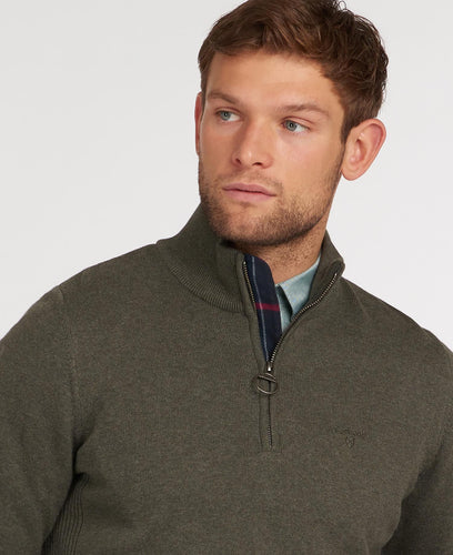 Barbour Cotton Half Zip Sweater