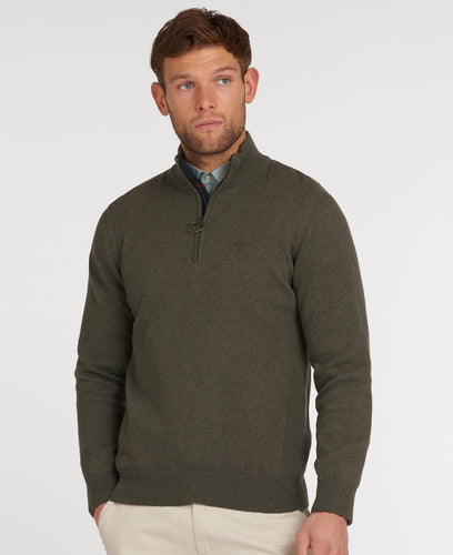 Barbour Cotton Half Zip Sweater