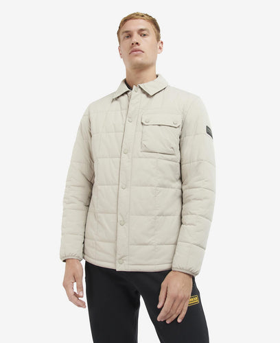 B.Intl Touring Quilted Shirt Jacket Stone