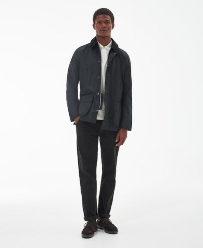 Barbour Ashby Wax Jkt  Black/Classic tartan