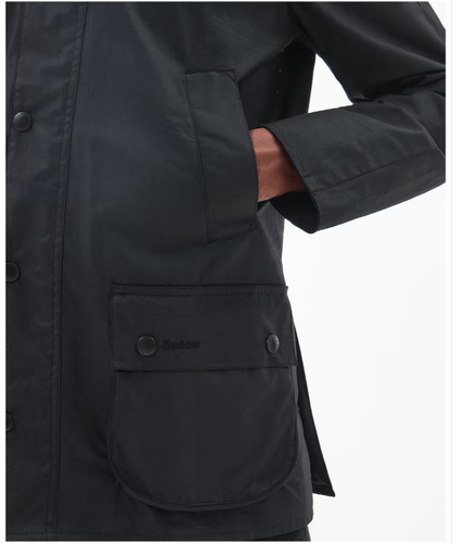 Barbour Ashby Wax Jkt  Black/Classic tartan