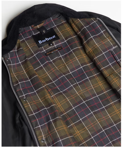 Barbour Ashby Wax Jkt  Black/Classic tartan