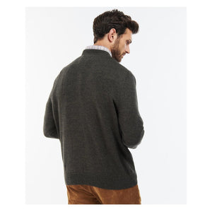 Barbour Firle Crew Olive Marl