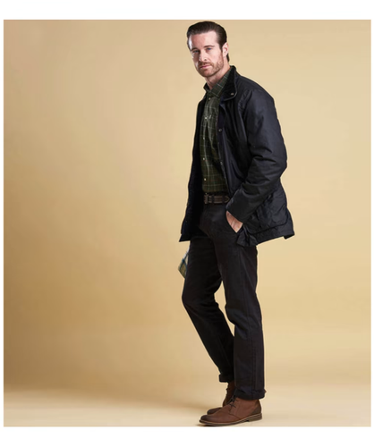 Barbour Hereford Wax Navy