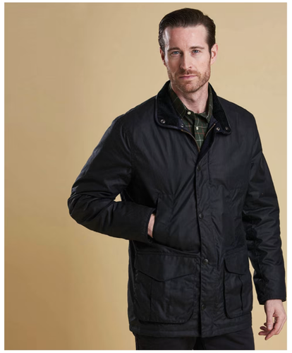 Barbour Hereford Wax Navy