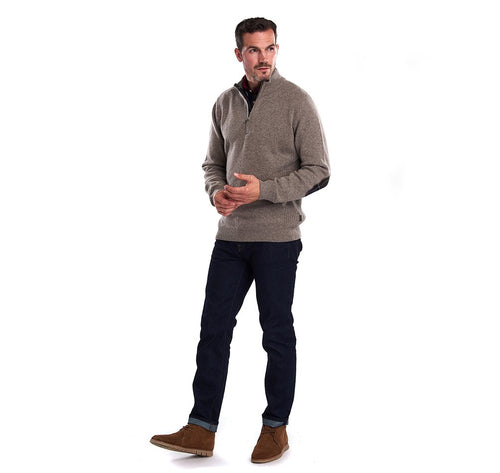 Barbour Holden Half Zip Sweater Militar