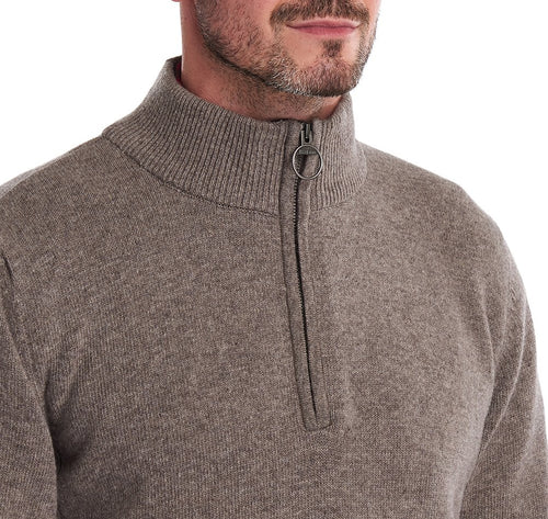 Barbour Holden Half Zip Sweater Militar