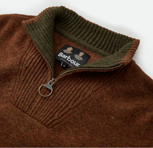 Barbour Nelson Essential Half Zip DK Sand