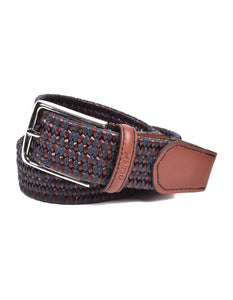 Cinturón trenzado navy-brown Olimpo
