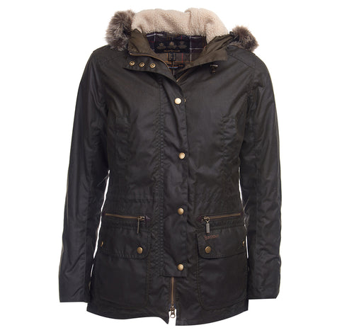 Barbour Kelsall Wax Parka Olive