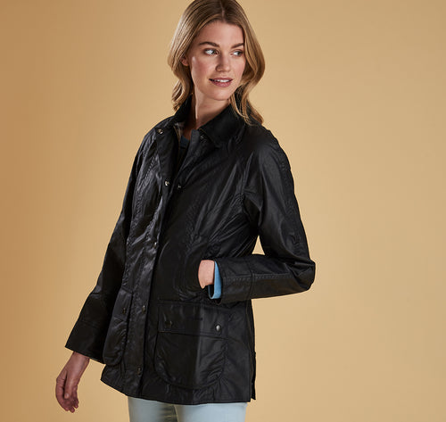 Barbour Beadnell Wax J Navy