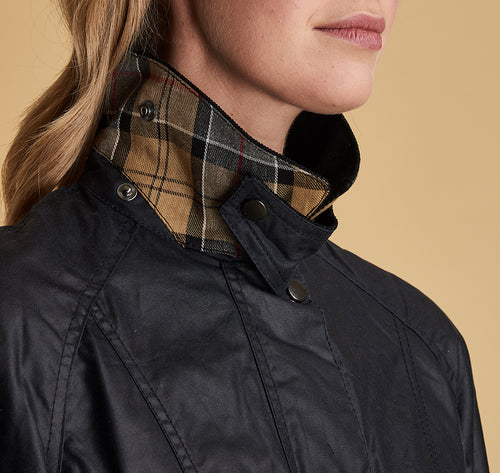 Barbour Beadnell Wax J Navy