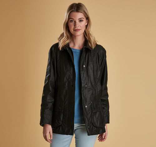 Barbour Beadnell Wax J Sage