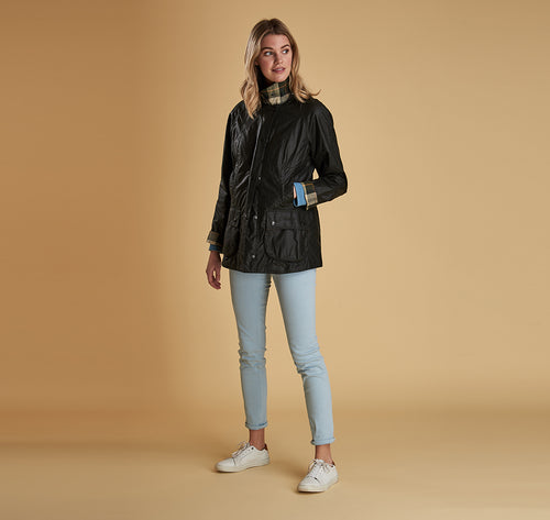 Barbour Beadnell Wax J Sage