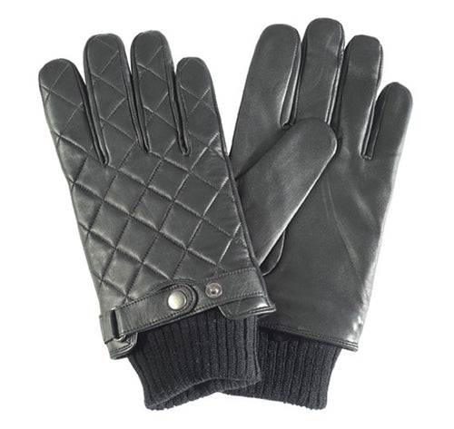 Barbour Quilted leather Black