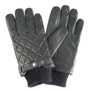 Barbour Quilted leather Black