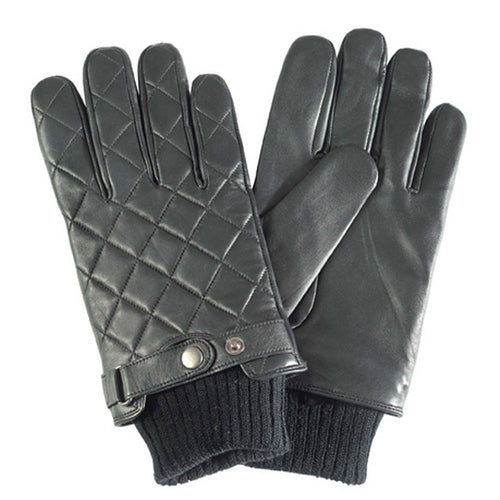 Barbour Quilted leather Black