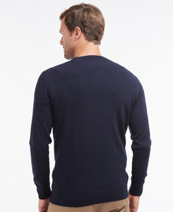 Barbour Essential Lambswool Crew Neck Navy