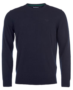 Barbour Essential Lambswool Crew Neck Navy
