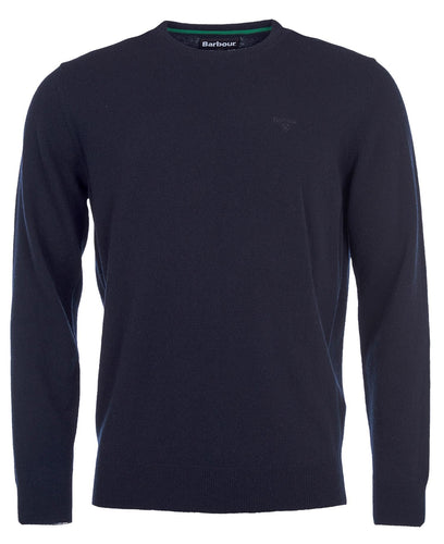 Barbour Essential Lambswool Crew Neck Navy