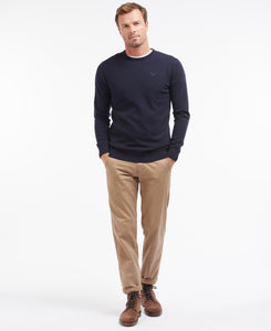 Barbour Essential Lambswool Crew Neck Navy