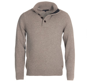 Barbour Patch Half Zip Stone