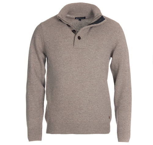 Barbour Patch Half Zip Stone