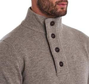 Barbour Patch Half Zip Stone