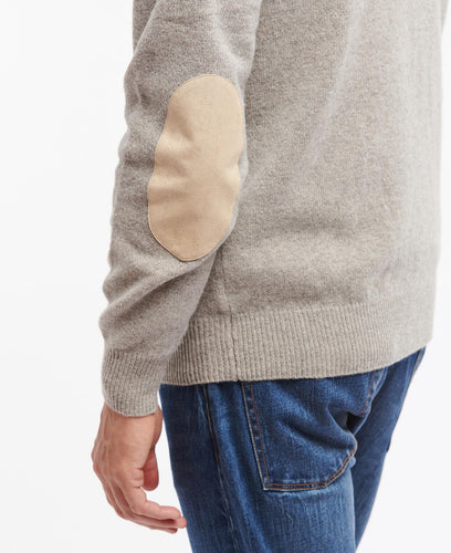 Barbour Patch Half Zip Stone