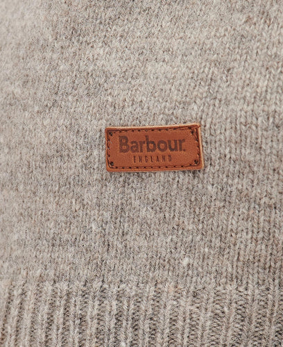 Barbour Patch Half Zip Stone
