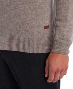 Barbour Patch Half Zip Stone