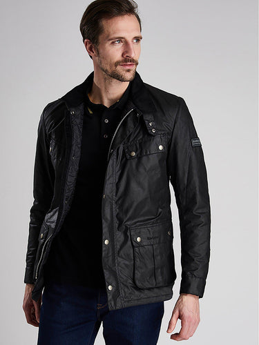 B.Intl Duke Wax Jacket Black