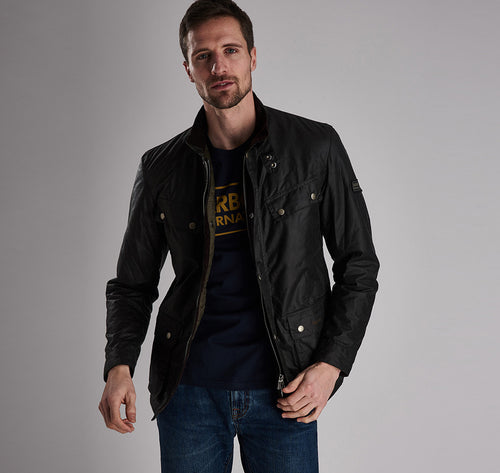 B.Intl Duke Wax Jacket Sage