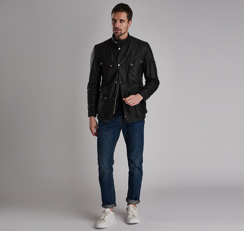 B.Intl Duke Wax Jacket Sage